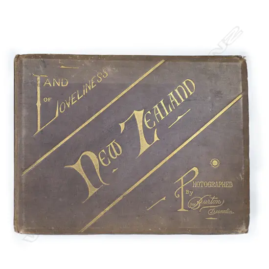 A 19thC album of twelve Burton Bros. photographs,